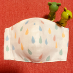 大人用ガーゼマスク（生成りしずく）