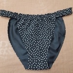 水玉ジョーゼット  ふんどしパンツ 小玉 ブラック