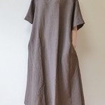 春夏　リネン混　ワンピース　サイズ展開有　即納