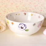 春風のビオラ☆かわいいビオラのボウル・２点限定「ポーセラーツ」