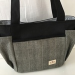 オーダー品☆【送料無料】脇ポケット付きトートバッグ☆小(前ポケット付)