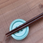 ボタンの箸休め / 翡翠 ヒスイ / 箸 / 箸置き / カトラリ― / 陶芸 / 陶器 / 器 