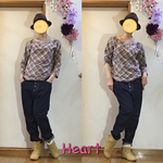 斜めチェックがかわいい お首がかわいい コットンブラウス💖かわいい。デート❤️
