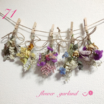 ドライフラワーガーランド71⋆*❁*⋆ฺ｡*