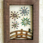 送料無料*ステンドグラス風*花火・夏祭り・レトロ♪  