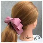 垂れ下がり♡ワイヤー入りぷっくり《特大バナナクリップ》ピンク