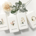 イニシャルラベル 角タイプ洗剤ボトル4本