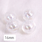 全品送料無料　ガラスドーム 貫通穴 シャボン玉 オーロラ 貫通穴タイプ 16mm pt-546