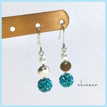 アロマ香るピアス／イヤリング アクアマリン