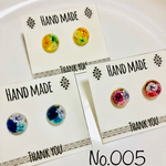 小振りなかすみ草ピアス