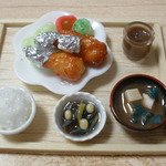 からあげ定食☆未接着☆ミニチュアフード