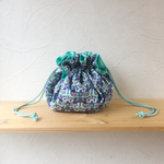 まんまる巾着ポーチ   鳥