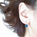 ❇まるでﾋﾟｱｽ❇青に魅せられて❇ ｷﾗﾒｷ❇ 痛くない  挟むだけ❗️の  ストレスフリーイヤリング✨