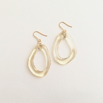 Water Hoop（楕円）ピアス／イヤリング