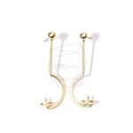 ERG-694-MG【2個入り】インバースクエスチョンピアス,Inverse Question Mark Post 