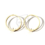 ERG-695-MG【2個入り】ダブルサークルピアス,Two Layered Circle Post Earring