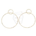 PDT-1490-G【2個入り】サークルリンクペンダント,Circle Link Pendant