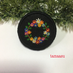 お花の刺繍ブローチ✴︎455