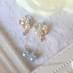 【62】海 しずく 縦長アイテム♡ピアス＊イヤリング