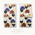 うちの子 手帳型スマホケース │犬 猫 うさぎ│ iPhone Android│ オーダーメイド