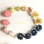 ❁糸でつくる1粒お花の耳飾り❁