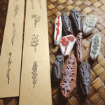 《送料無料》野花 野草 ボタニカル アラカルト10点セット 消しゴムはんこ