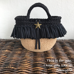 SALE zpagetti × 麻ひも フリンジ  かごマルシェ ☺︎ ズパゲッティ 
