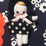 文化人形（7cm／黒色）
