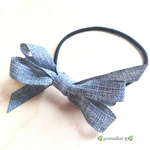 【再販】 ⌘リボンヘアゴム⌘グレー