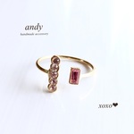 Swarovski Crystal Silk ＆RosePink Ring