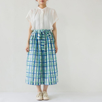 ◎水彩チェックのリボンスカート◎
