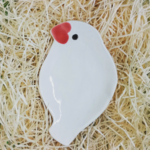 文鳥の小トリ皿【白】