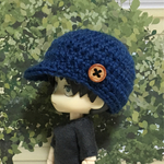 キャップニット帽子/ドール/オビツ11/ねんどろいど/頭囲15センチ