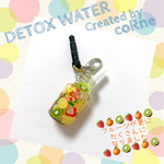 再販×3＊”DETOX FRUITS WATER” カラフルフルーツ デトックスウォーター キーホルダー/イヤホンジャック/チャーム