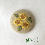 ひまわり🌻刺繍ブローチ
