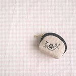 レディーのミニマムポーチ *お花の羽根の鳥*