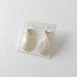 淡水真珠：pearl×drop shell pierce[K14GF]
