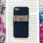 合皮紺×SVレザーリボンiPhoneケース♡