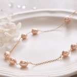 14kgf・ゴールドパール80cmネックレス