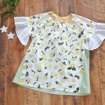 【130.140】ロンリーTシャツ　レモン×グリーンストライプ【受注制作】
