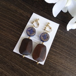 ドイツヴィンテージとウッドの イヤリング/ピアス