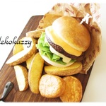 バーガーセットのフック付きボード