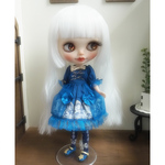 ネオブライス ウィッグ 姫バングソバージュ スノーホワイト 10インチ/ドール Blythe