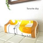 北欧ファブリックIKEA★黄色が可愛いBoxティッシュカバー          