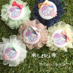セミオーダー♡安産祈願に〜ふんわりフリル✾マタニティロゼット♡マタニティマーク キーホルダー
