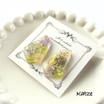 紫陽花ドライフラワーピアス/イヤリング