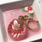 再販✖︎2！桜いちごゼリーのキーホルダーとキートレイ