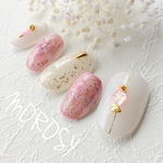 送料込MOROSY61☆ピンク 天然石 夏 シェル 大人 上品 ネイル