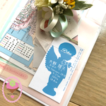 天使の命名ステッカー 命名書　ステッカー　メモリアルシール 内祝いにも 手帳 記念に  誕生記念