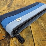 【Iw様専用】倉敷帆布リコーダーケース＊スカイ×ブルー×ネイビー（№979）